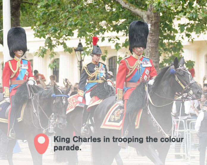 king charles trooping